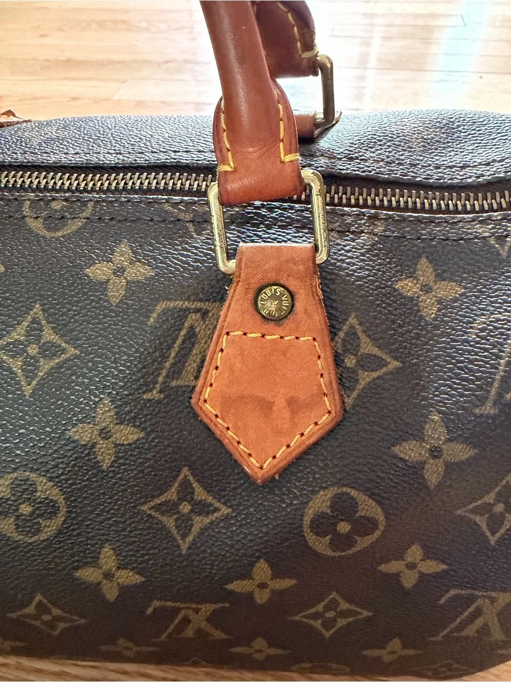 Vintage Louis Vuitton Brown Monogram Speedy 35